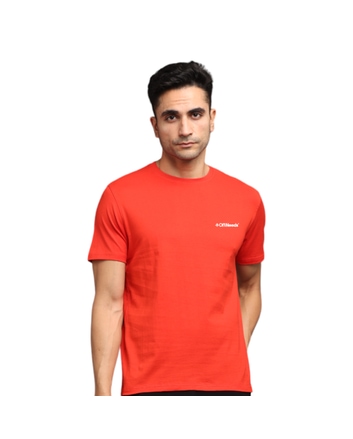 Greys&Blues Pima Round neck T-Shirt-Red